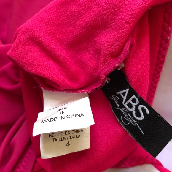 ABS by Allen Schwartz One Piece Pink Swimsuit - Picture 5 of 7